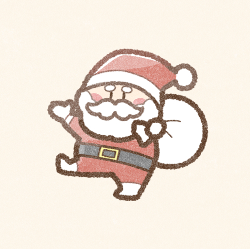 しろくまサンタクロースのフリー素材：イラスト無料