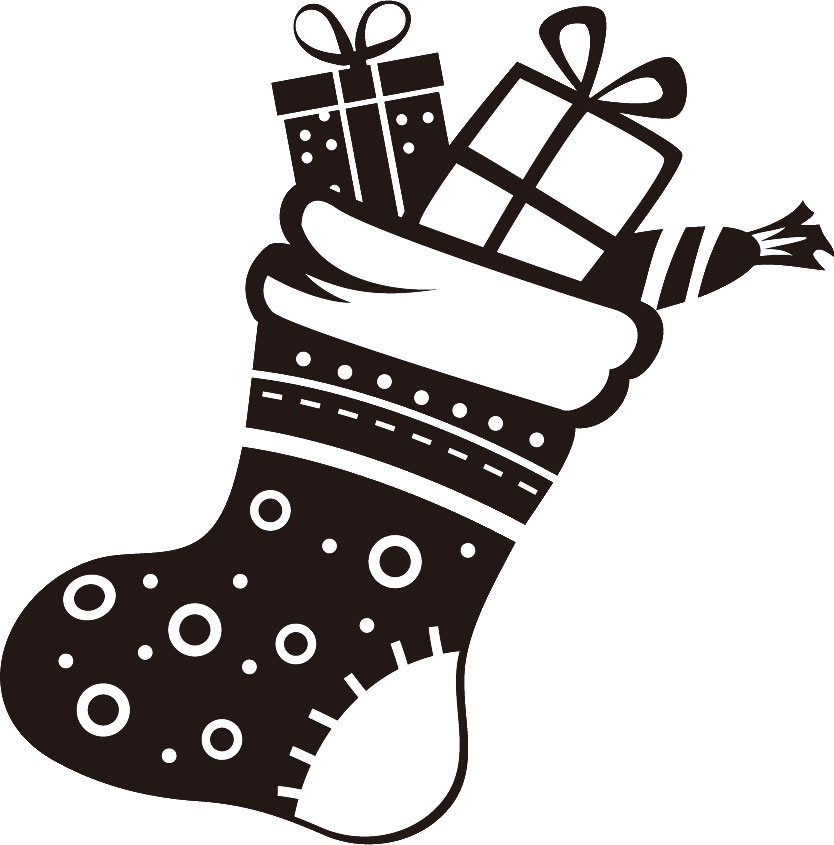 クリスマス白黒無料イラスト素材イラストプラザ