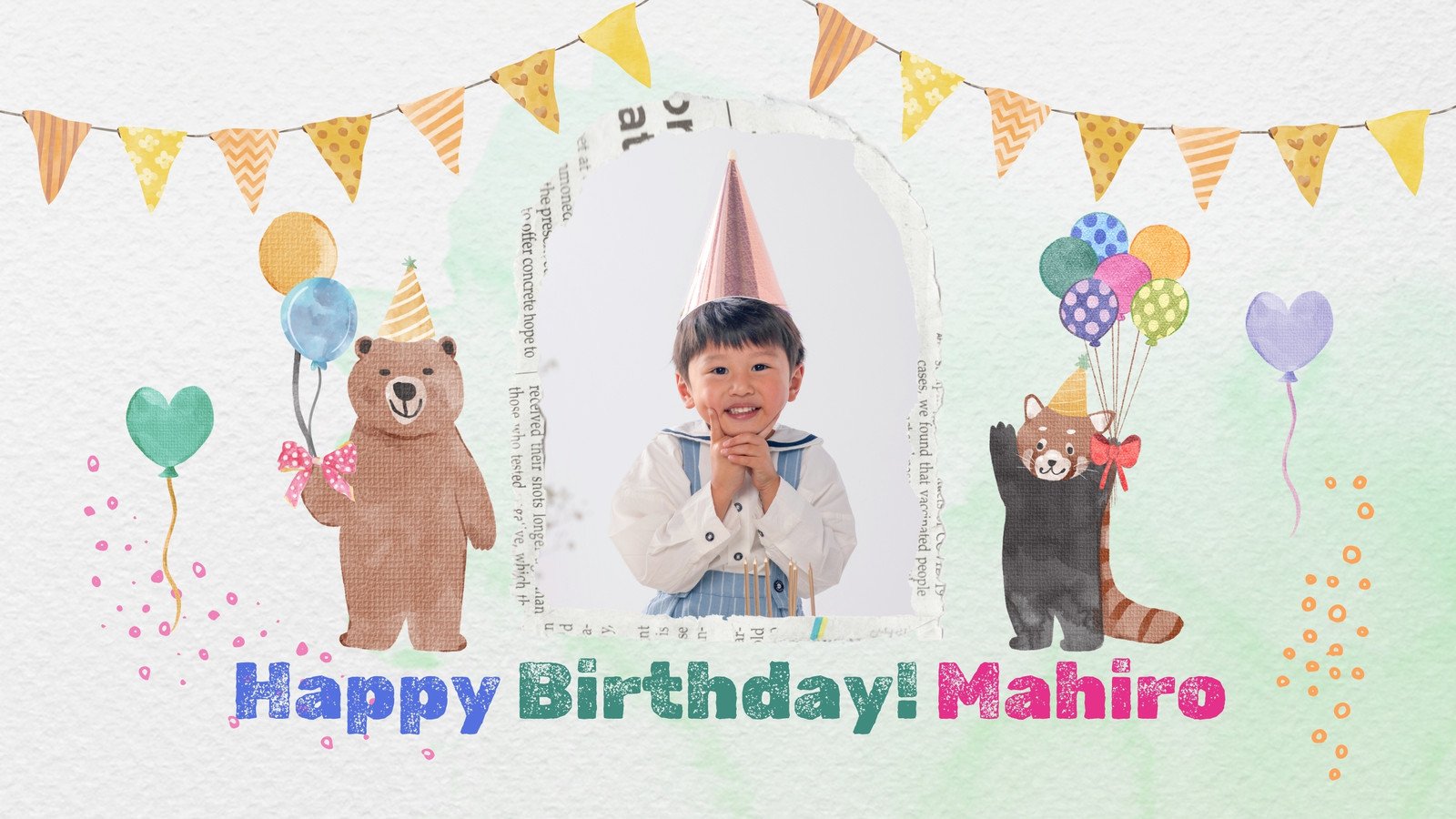 誕生日お祝い動画テンプレートのご紹介