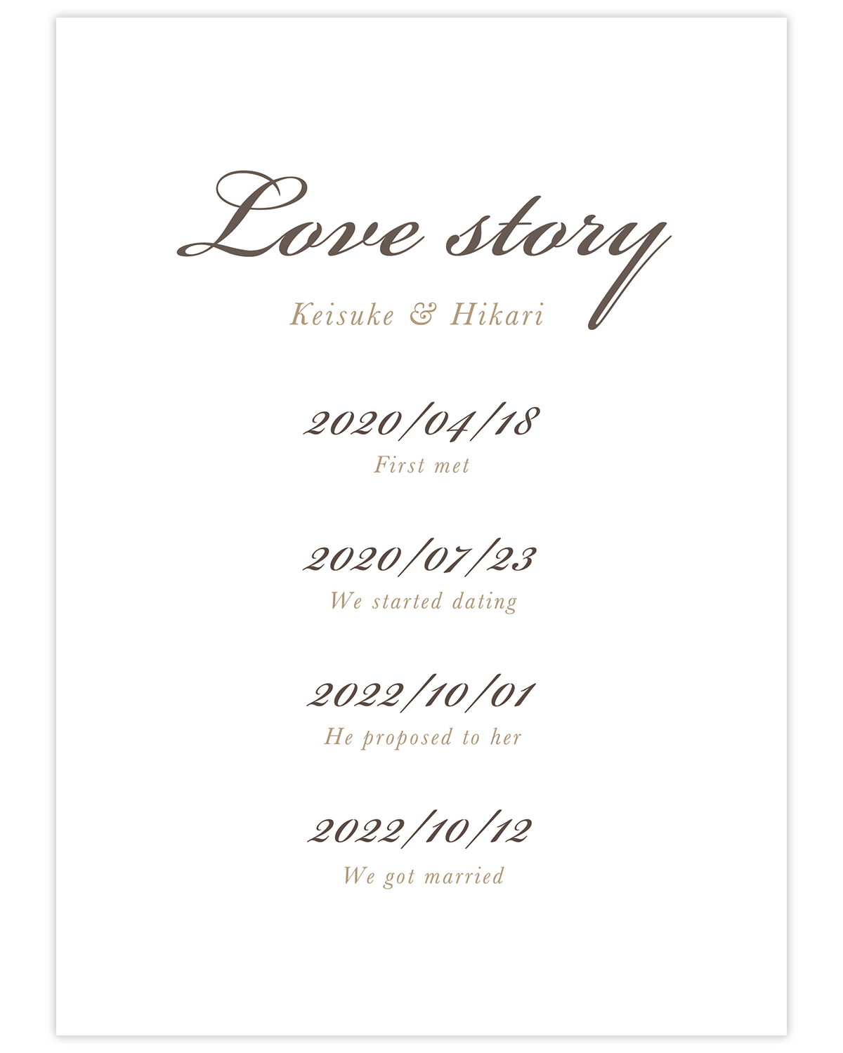 おしゃれな無料テンプレート結婚式のプロフィールブックを手作り。簡単な作り方をご紹介ページ 1322ARCH DAYS