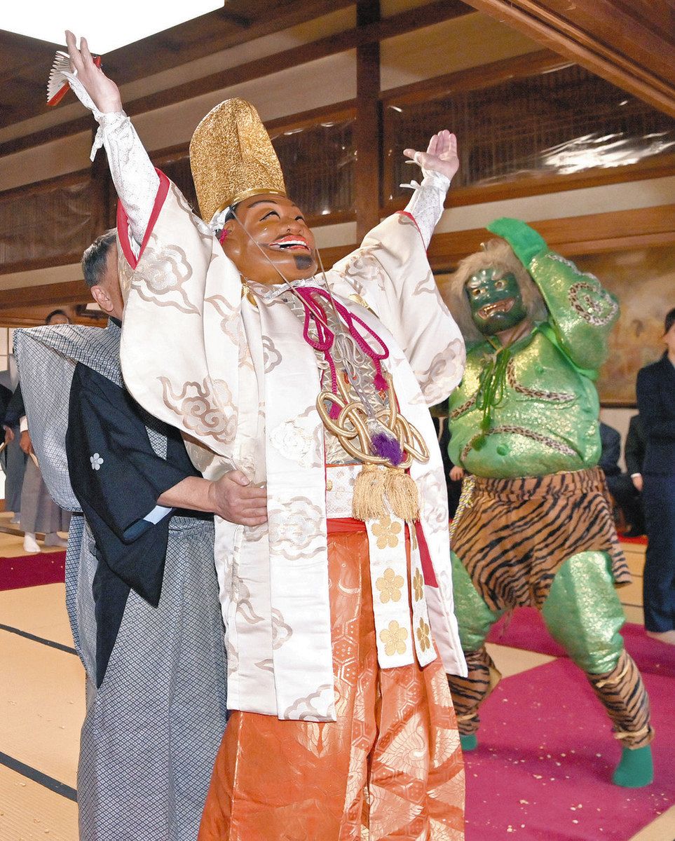 福の神と鬼と豆まき梅の花節分イラスト素材のイラスト素材72924733- PIXTA