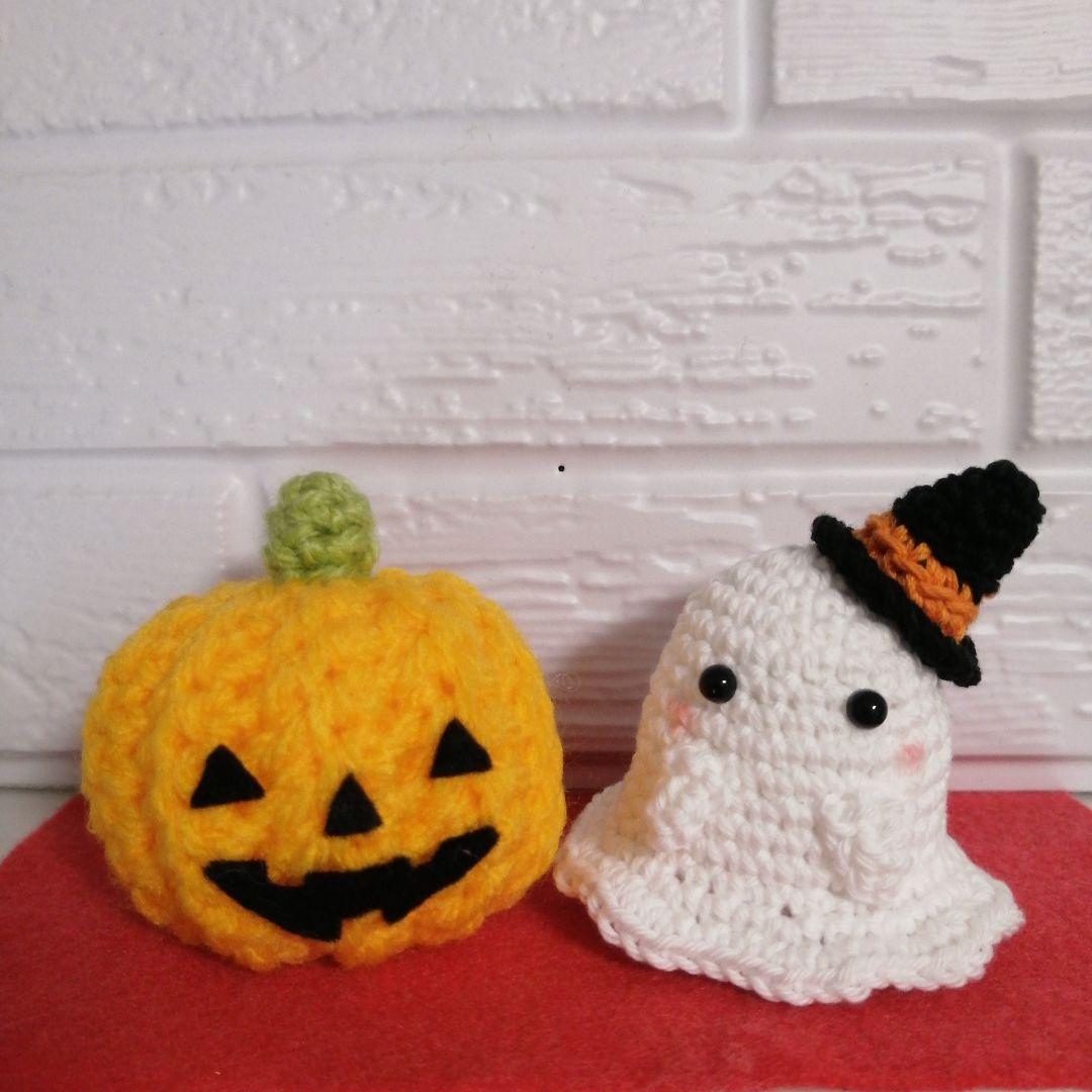 あみぐるみ amigurumi 「おばけ 大ハロウィン 」～GhostLarge sizeHalloween～三角帽子の編み方は説明欄で。～レース糸であみぐるみ～ - YouTube