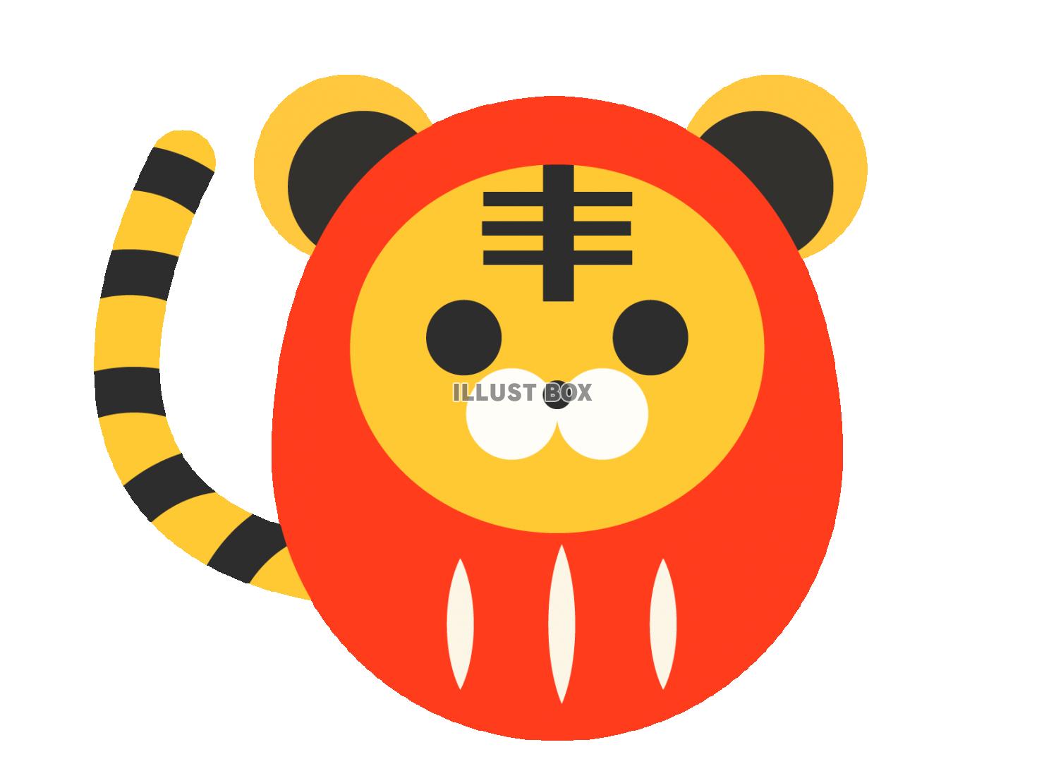 かわいいだるまのイラスト無料のフリー素材 イラストエイト