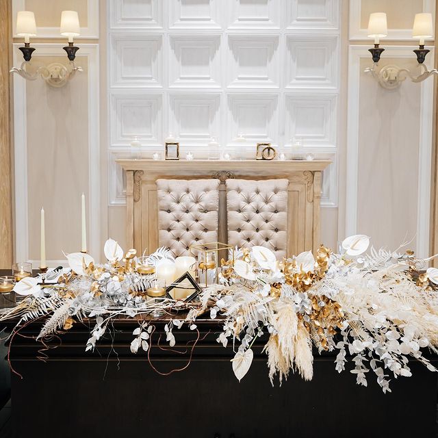 花のギフト 花清黄色オレンジ系のウェディング装花