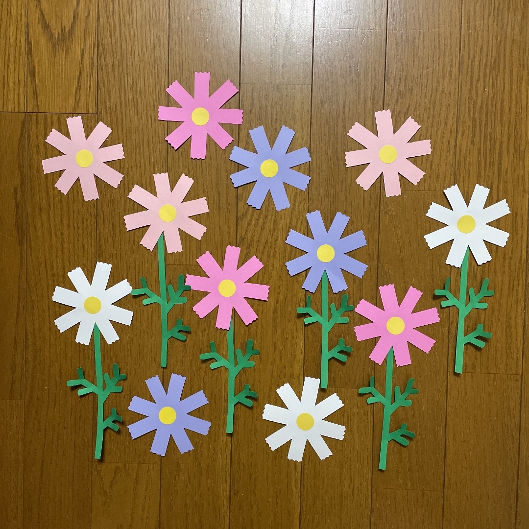 12月壁面飾り ポインセチアクリスマス飾り 簡単 12月 ポインセチア壁飾り 高齢者レク