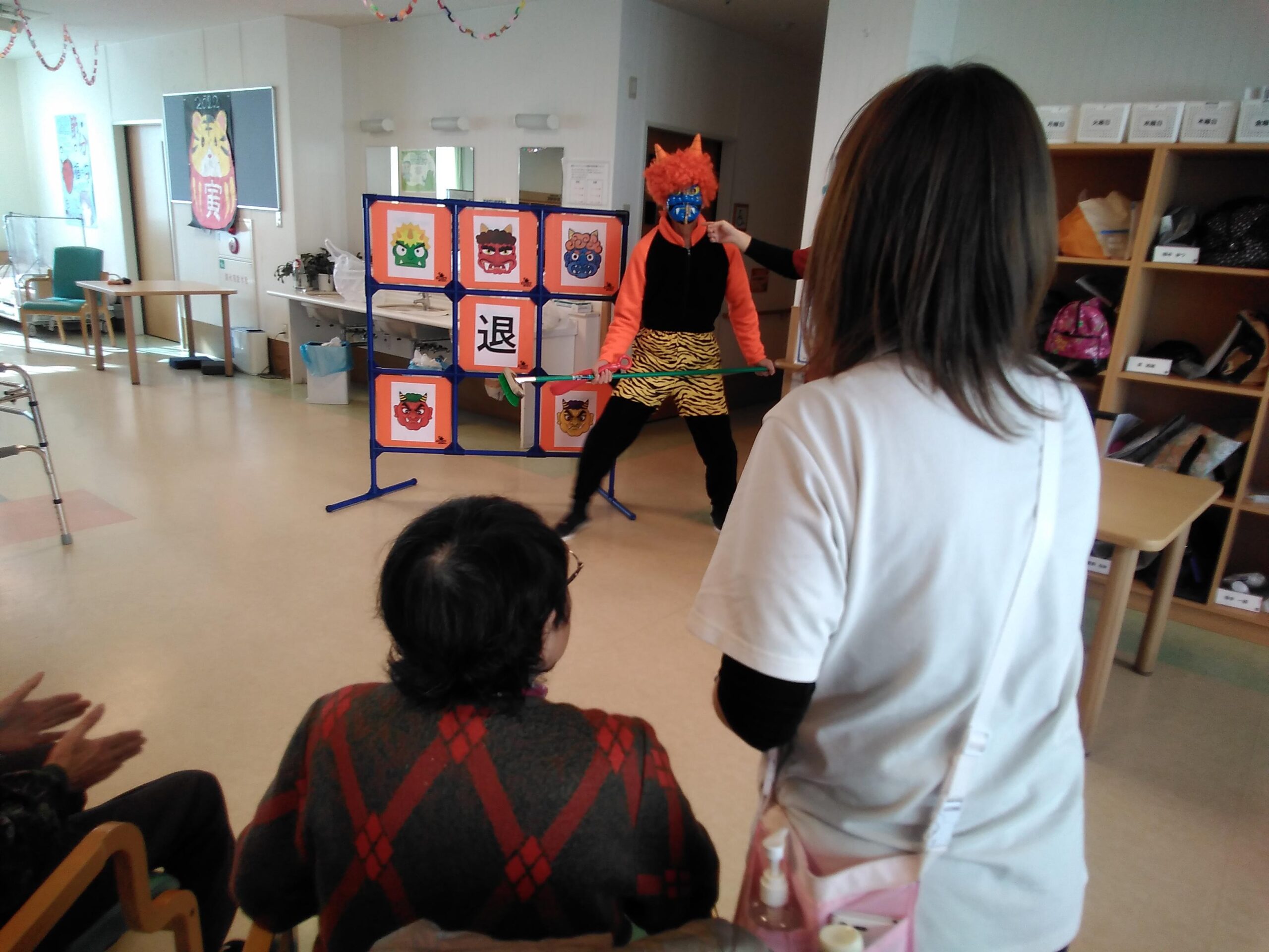 デイ・サービス 節分行事 Ｈ２９．２．３- 神津島やすらぎの里ホームページ 社会福祉法人つつじ会