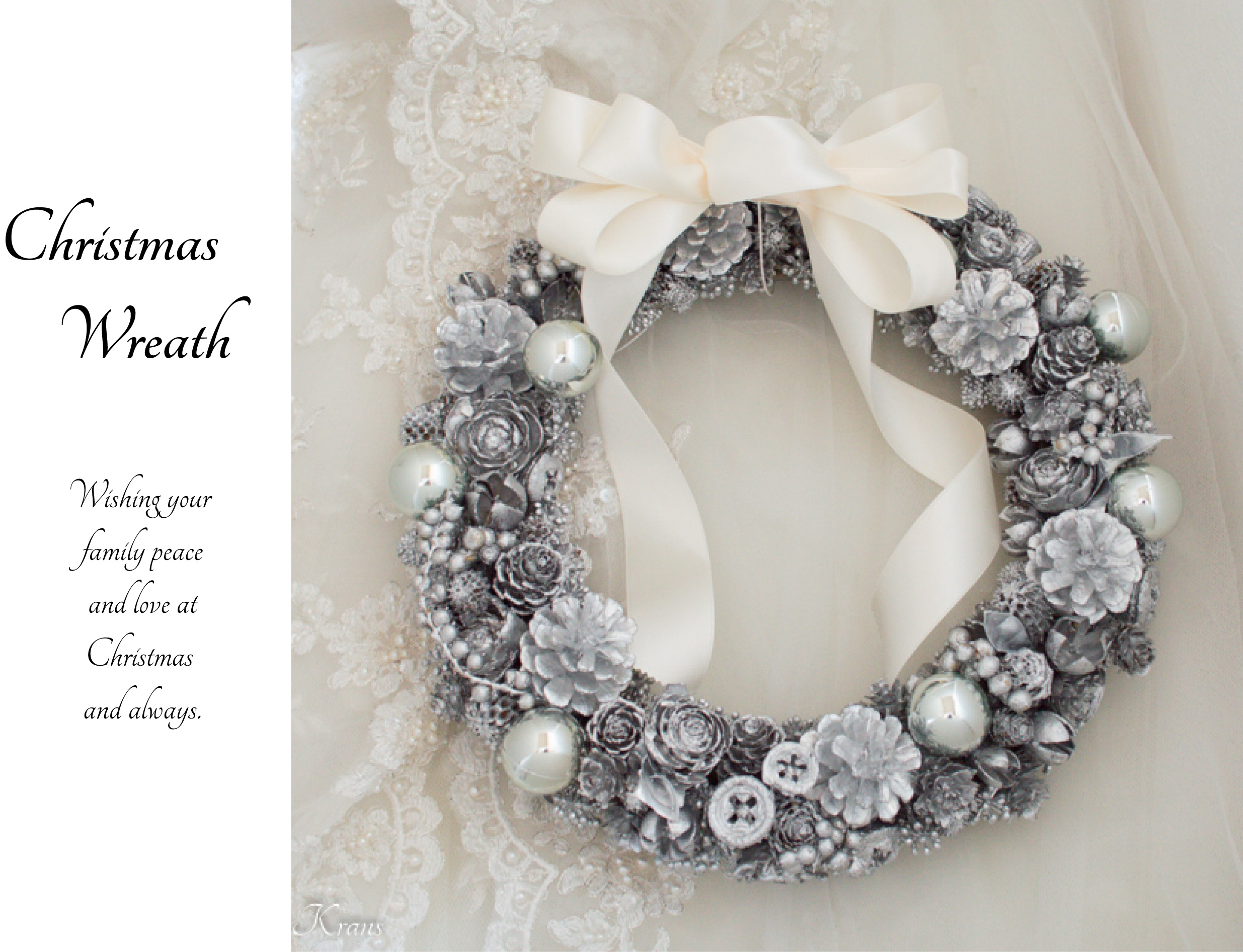 ローヤル＆ルシエ＞クリスマスリース・ホワイトゴールド商品詳細高島屋オンラインストア