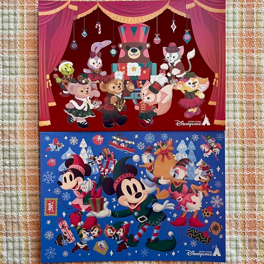 ディズニークリスマスグッズ2023：ポストカードセット 2023年11月07日 火 発売 キャステルCASTEL ディズニー情報