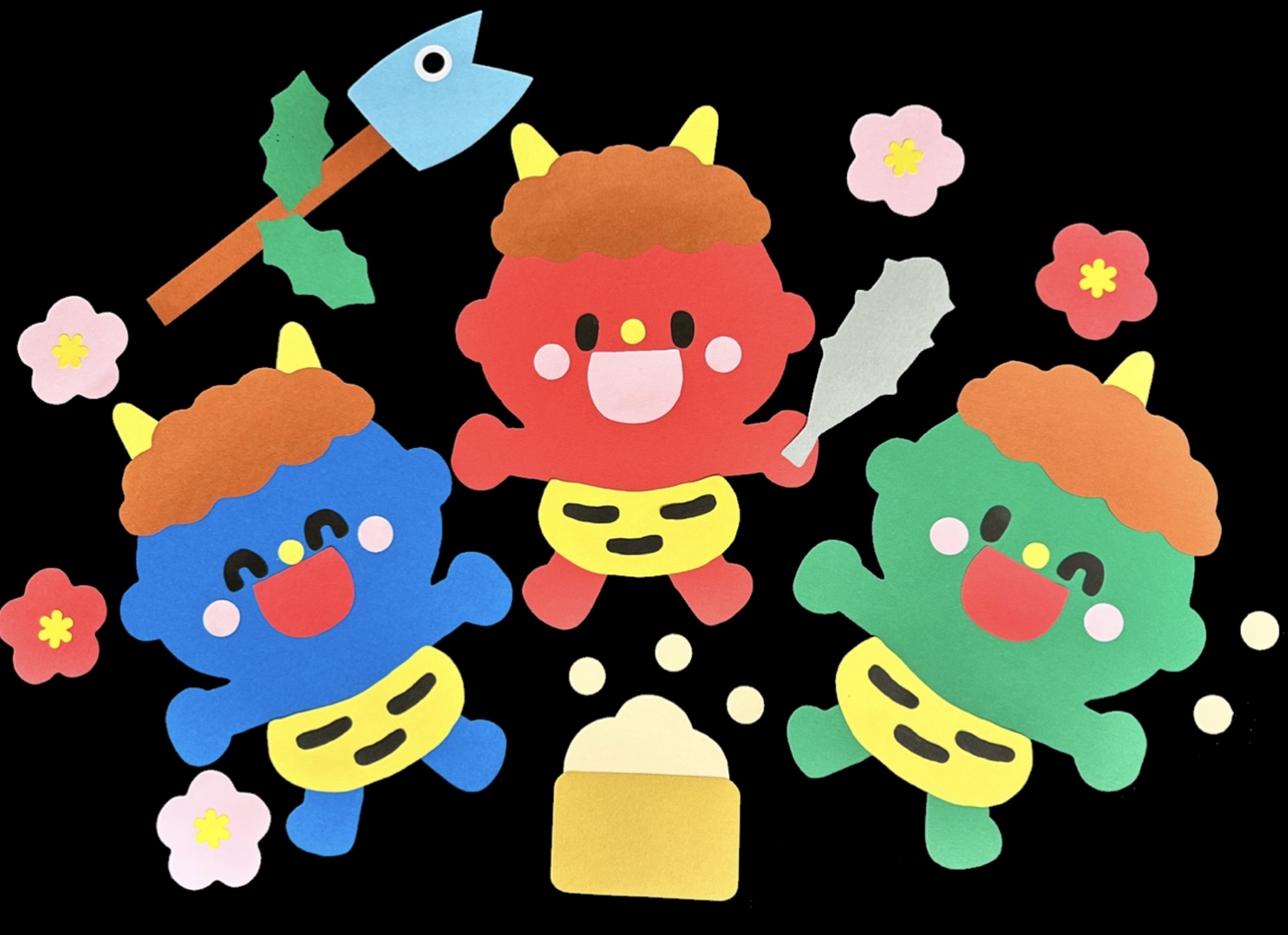 ☆節分☆鬼☆壁面☆飾り☆保育の通販 by ニコちゃん's shopラクマ