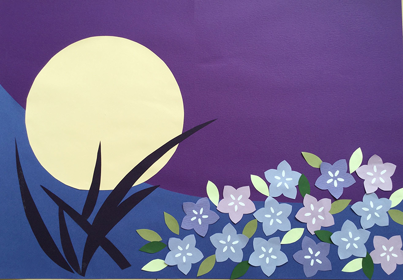 壁面飾り♪ 大きめ♪ 秋 お月見♪ うさぎさん＆団子＆すすき♪