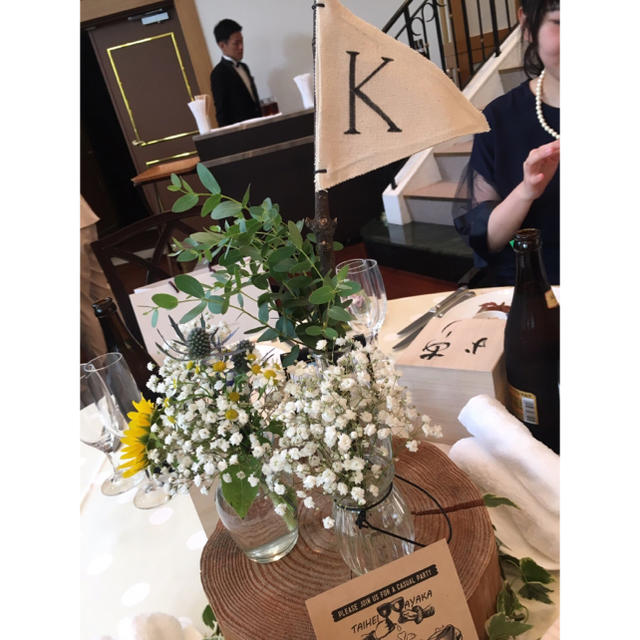 ウェディングフラッグ - KURUPAPA'S GALLERYminne byGMOペパボ 国内最大級のハンドメイド・手作り通販サイト