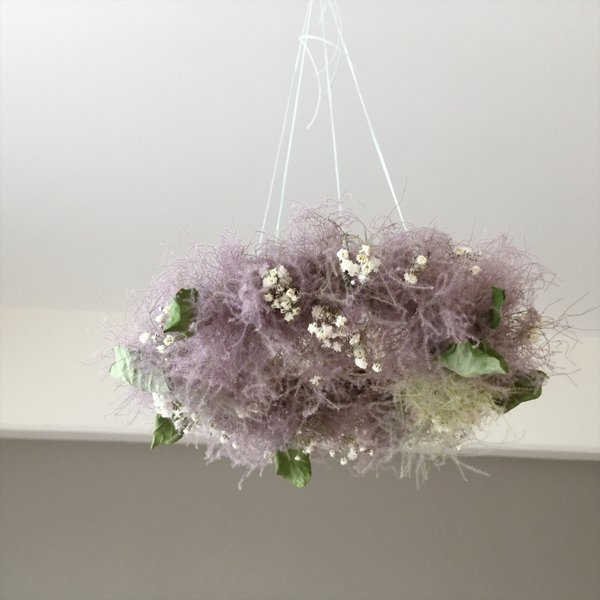 ニットボールのクリスマスリース。mimosaのあみもの日記～埼玉県 所沢市 の編み物教室～