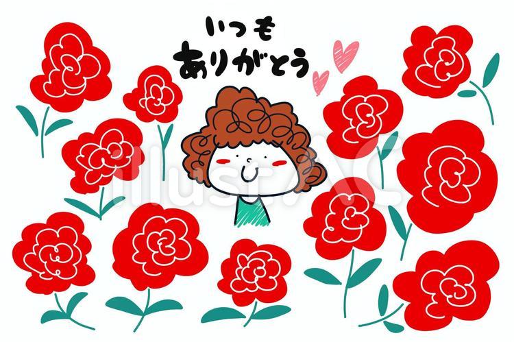 母の日のイラスト-無料イラスト フリー素材1
