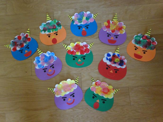 楽天市場 節分 鬼のお面 保育の通販