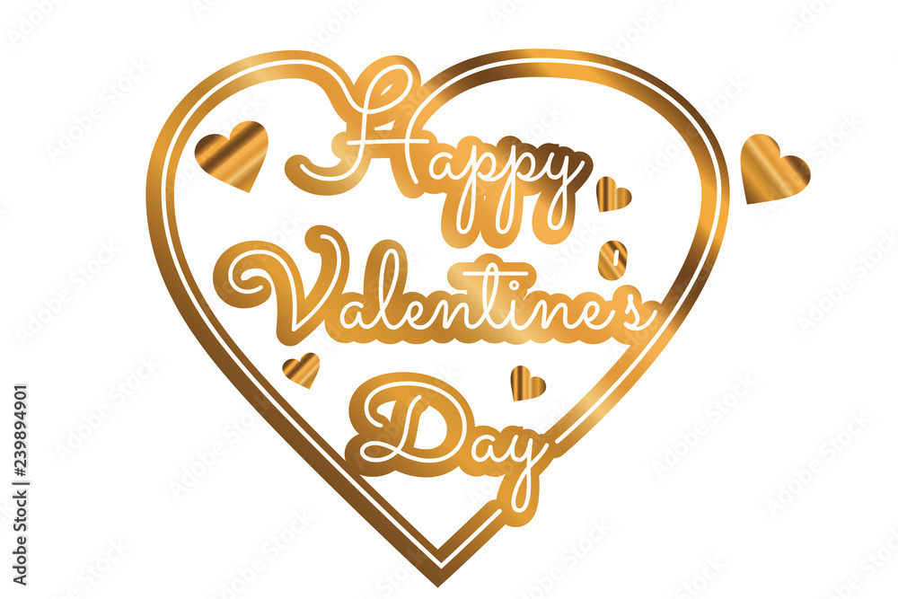 ハッピー バレンタイン 筆記体 フチ 茶イラスト - No: 26052158無料イラスト・フリー素材なら「イラストAC」