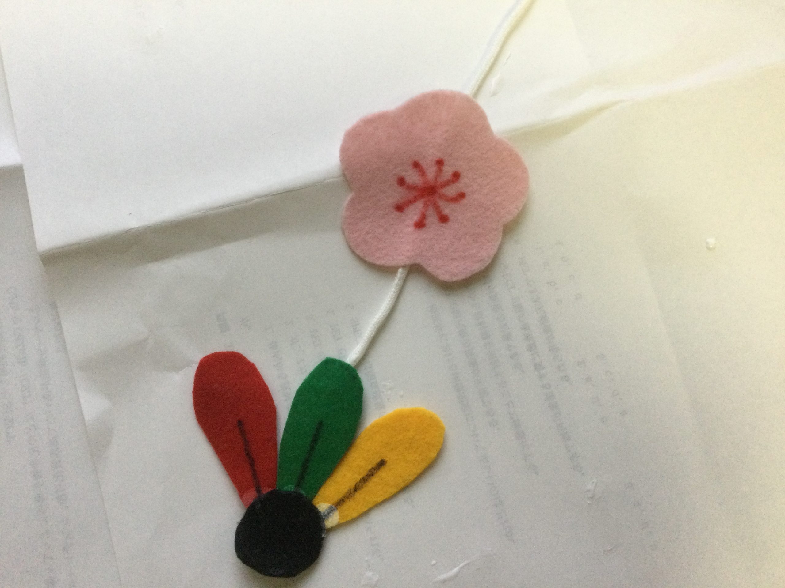 フェルトで作る正月飾り お正月リース DIY Japanese style New year decorationFelt Camellia