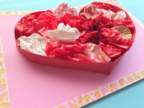 バレンタインの工作で幼児も簡単に楽しく作れる可愛いハート飾り！ココシレル