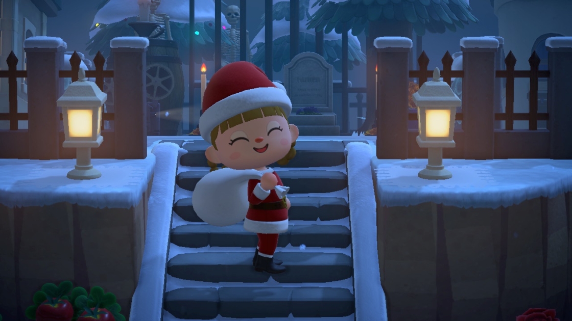 あつ森 クリスマス風にデコレートされたお城前レイアウトが素敵! - あつ森まとめ速報