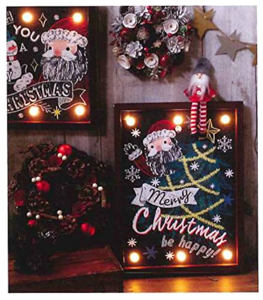 デコパージュ作品クリスマスボード