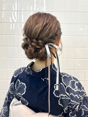 浴衣に似合うロングの髪型15選！2024年おすすめの編み込みやアップなど簡単ヘアアレンジを紹介