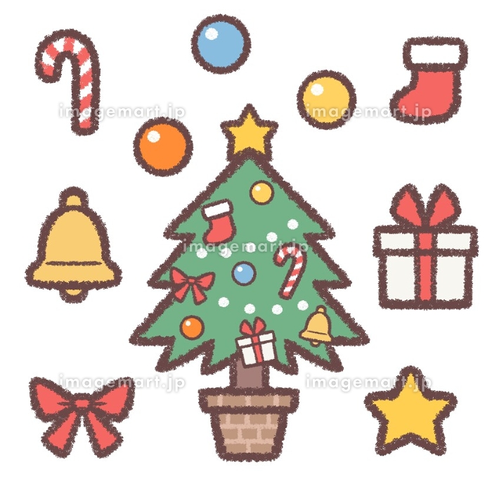 クリスマスツリーのイラストゆるくてかわいい無料イラスト・アイコン素材屋「ぴよたそ」