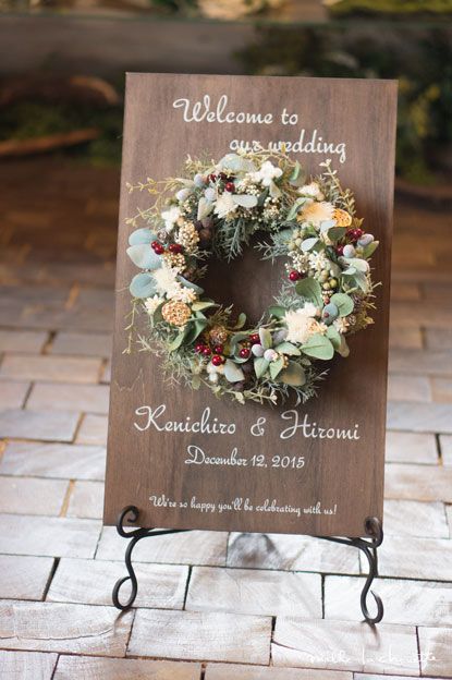 結婚式のウェルカムボードを手作り♪写真・似顔絵・100均DIYのアイデア集キナリノ