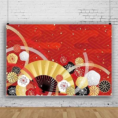 新年の背景。 カラフルなお正月の背景 8種OKUMONO