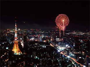 東京湾大華火祭 大都会の夜空に咲く花東京屋形船案内