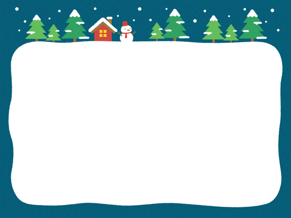 冬の手描きイラスト素材のフレーム枠01のイラスト素材82345261- PIXTA