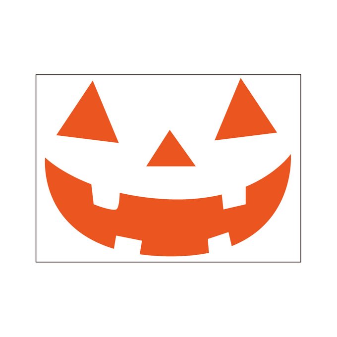 カボチャの顔パーツイラスト 透過png：イラスト無料