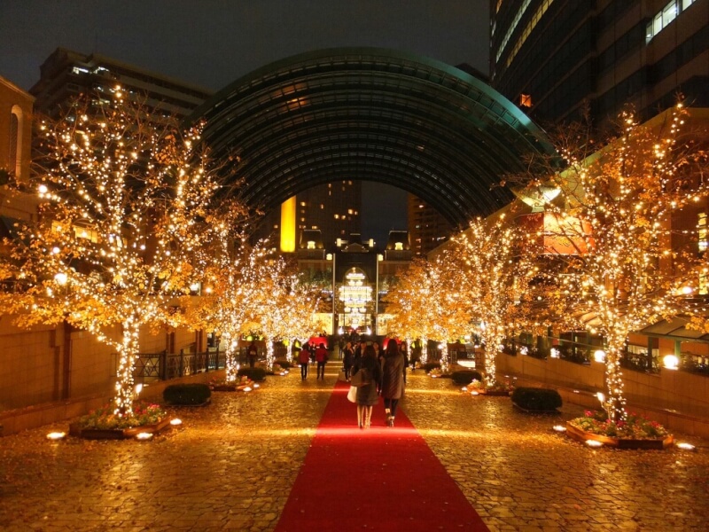 冬の日にクリスマスツリーの間で降る雪の下でキスをするカップル 写真背景 無料ダウンロードのための画像 - Pngtree