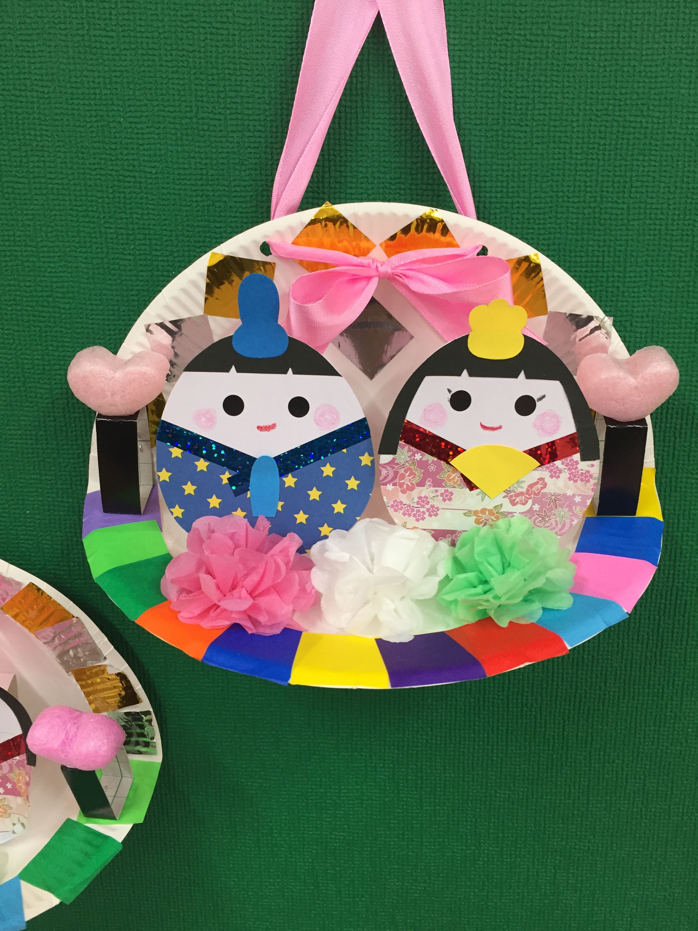 画用紙で簡単 ぼんぼり風ひな祭り飾り - Party on the weekend 週末はパーティ