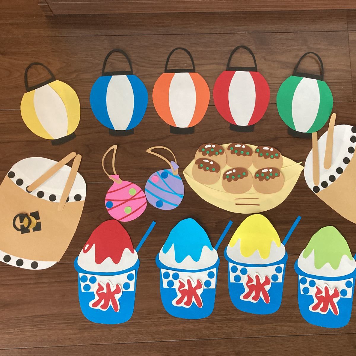 お家でお祭り壁面 この Pinterest ボードで 13 件の「夏祭り壁画」のアイデア