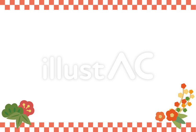 お正月のフレーム無料イラスト素材素材ラボ