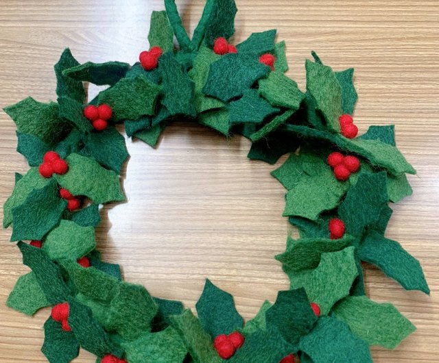 小さなクリスマスリース＊フェルト リース fukuzou 通販 12729559Creema クリーマ