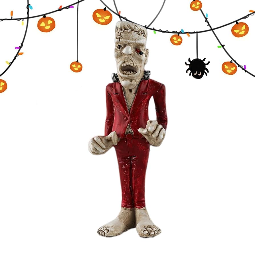 Amazon.co.jp: ハロウィンミイラフィギュア、ハロウィンミイラ像ハロウィンホームデスクトップミイラオーナメント -ホームテーブル装飾、お祝い樹脂ミイラ彫刻装飾、店舗ディスプレイやオフィス設定用の繊細なタッチ。 : ホーム＆キッチン