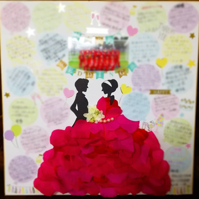 金婚式祝い 似顔絵＆名前メッセージ