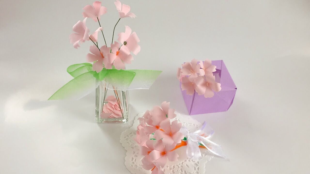 折り紙 桜の花咲くリース大人の折り紙インテリア