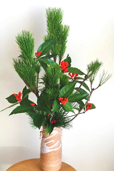 季節を愉しむ 花あしらい 年始に飾ろう！お正月感溢れる華やかなあしらいLOVEGREEN ラブグリーン