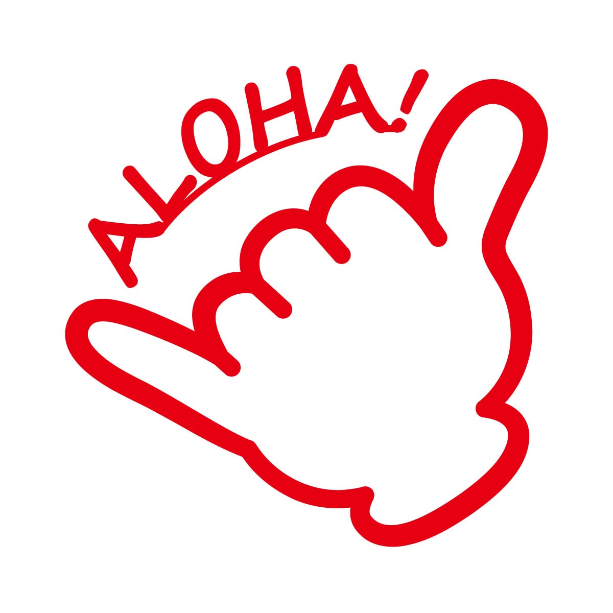Amazon.co.jp: ALOHA アロハ ハンドサイン 指マーク シール ステッカー カッティングステッカー シャカ ハワイ 親指 小指 合図ジェスチャー コミュニケーション 店舗 施設 オフィス 職場 賃貸 ドア 床 壁 フロア ガラス ヘルメット 屋外 光沢タイプ・防水