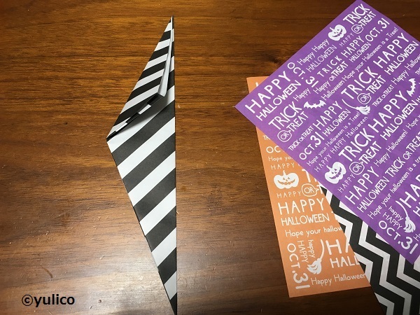 「ハロウィン折り紙」魔女 witch の折り方