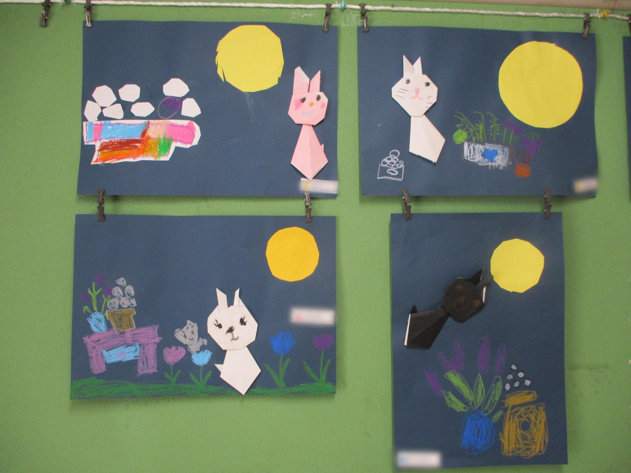 楽天市場 お月見飾り ウサギ 兎 置物 満月 十五夜 十三夜 俳句 短冊 かわいい 手作り 和風 ディスプレイ 装飾 中秋の名月和紙の小さなお飾りめでたや遊び 月夜のうさぎ : 和紙の店 めでたや 楽天市場店