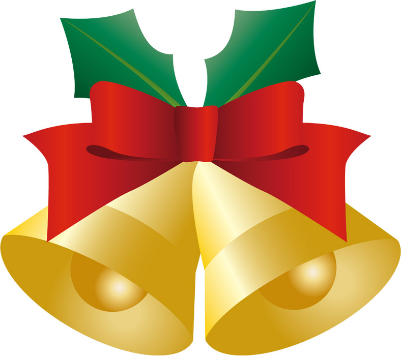 クリスマスベルの白黒無料フリーイラスト - イラストストック