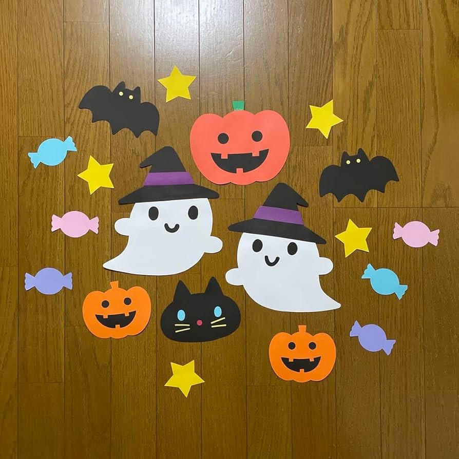 ハロウィン かぼちゃ お菓子 10月 秋 壁面 飾り 画用紙 製作 - メルカリ