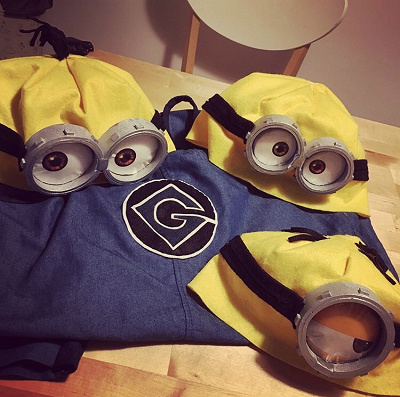 ハンドメイド ミニオンズ 帽子