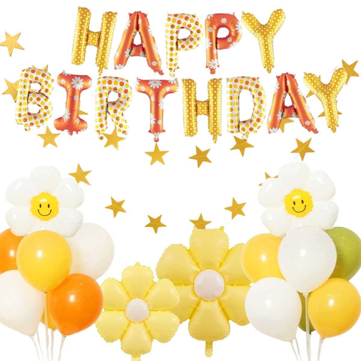 バルーン 風船 アルミバルーンセット HAPPY BIRTHDAY 誕生日 壁飾り ガーランド 321988
