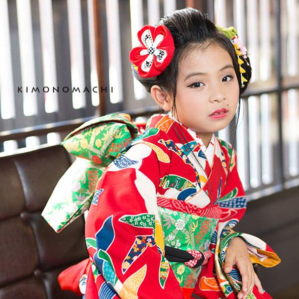 七五三 七歳用 髪飾り つまみ細工 日本髪用 - 呉服のひぐち