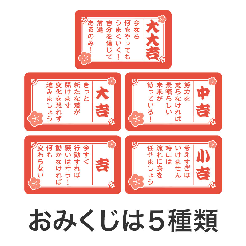 年賀状 デザイン 2024年 年賀状用テンプレート 大吉のおみくじの手描き和風イラスト入り226410208- イメージマート