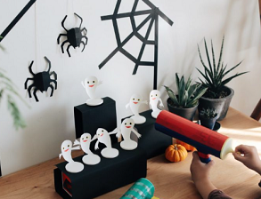 ハロウィーンのお菓子入れ、紙皿や牛乳パックで簡単製作みんなの幼児と保育