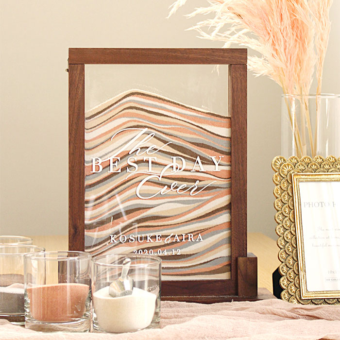 砂付き 名入れ◇スクエア型サンドセレモニーオリジナルフレームiichi 日々の暮らしを心地よくするハンドメイドやアンティークのマーケットプレイス